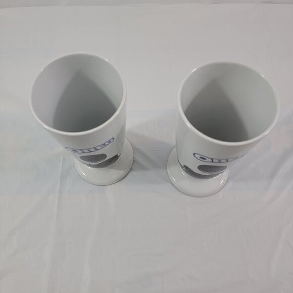 OREO MILKSHAKE Ice Cream Sundae Milk Glass Mugs -  Set of 2 - Picture 10 of 16